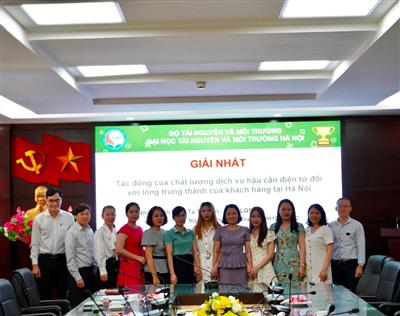 Đại học TN&MT Hà Nội công bố 22 đề tài xuất sắc năm học 2021-2022