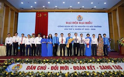 Đại hội Đại biểu Công đoàn Bộ Tài nguyên và Môi trường lần thứ V (nhiệm kỳ 2023 -2028) thành công tốt đẹp