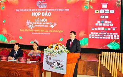 Đắk Lắk: Họp báo Lễ hội Cà phê Buôn Ma Thuột lần thứ 9 năm 2025