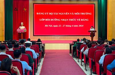 Đảng ủy Bộ TN&MT: Bồi dưỡng lý luận chính trị dành cho đối tượng kết nạp Đảng