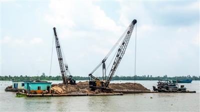 Đánh giá tiềm năng cát, cuội, sỏi lòng sông vùng Đồng bằng sông Cửu Long