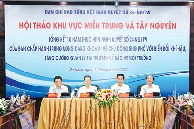 Đề xuất một số nhiệm vụ, giải pháp ứng phó biến đổi khí hậu, quản lý tài nguyên, bảo vệ môi trường