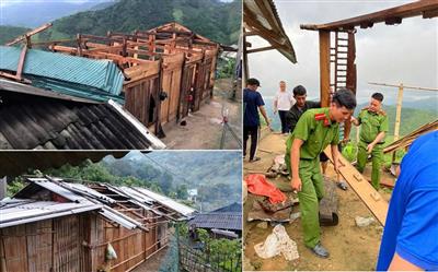 Đến 10h sáng ngày 7/9 Thanh Hóa đã ghi nhận hơn 60 ngôi nhà bị tốc mái do bão số 3