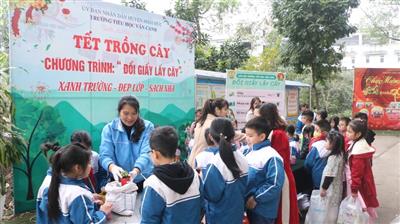Đổi giấy lấy cây - Giữ gìn môi trường thêm xanh