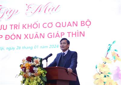 Gặp mặt cán bộ hưu trí Khối cơ quan Bộ TN&MT xuân Giáp Thìn 2024