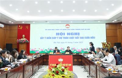 Hà Nội: Mặt trận Thành phố tiếp tục lấy ý kiến góp ý Dự thảo Luật Đất đai (sửa đổi)