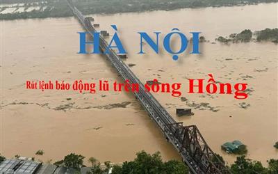 Hà Nội: Rút lệnh báo động lũ trên sông Hồng