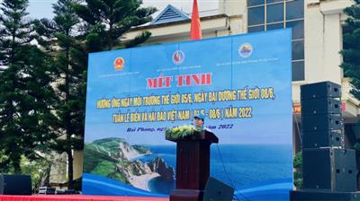 Hải Phòng: Mít tinh hưởng ứng Ngày Môi trường thế giới