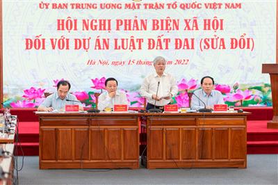 Hội nghị phản biện xã hội đối với Dự án Luật Đất đai (sửa đổi)