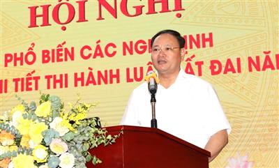 Hội nghị phổ biến các Nghị định, quy định chi tiết thi hành Luật Đất đai 2024 diễn ra thành công, đúng kế hoạch