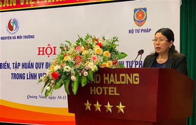 Hội nghị tập huấn về Giám định tư pháp trong lĩnh vực tài nguyên và môi trường