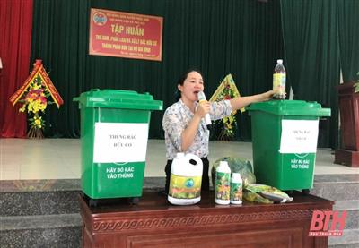 Hội Nông dân huyện Triệu Sơn (Thanh Hoá) đẩy mạnh công tác bảo vệ môi trường