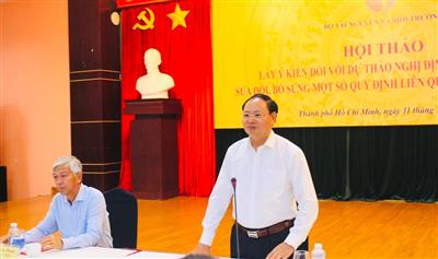 Hội thảo góp ý Dự thảo Nghị định và Thông tư sửa đổi, bổ sung một số quy định về định giá đất khu vực phía Nam và Nam Trung Bộ