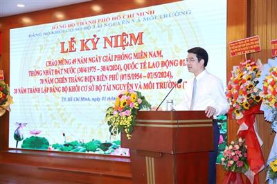 Họp mặt kỉ niệm 20 năm thành lập Đảng bộ Khối cơ sở Bộ TN&MT