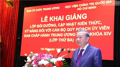 Khai giảng Lớp bồi dưỡng cán bộ quy hoạch Ủy viên Trung ương khóa XIV (lớp thứ 3)