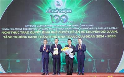 Khánh Hoà: Phê duyệt đề án Chuyển đổi xanh, tăng trưởng xanh thành phố Nha Trang