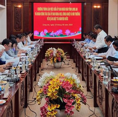 Khảo sát thực tế phục vụ thẩm tra dự án Luật Tài nguyên nước (sửa đổi)