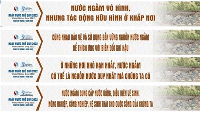 Khẩu hiệu tuyên truyền hưởng ứng Thông điệp, chủ đề Ngày Nước thế giới năm 2022
