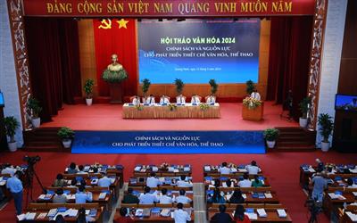 Khơi thông nguồn lực xây dựng và phát triển sự nghiệp văn hóa, thể thao