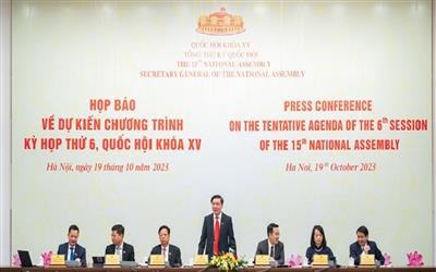 Kỳ họp thứ 6 Quốc hội khóa XV, dự kiến sẽ thông qua: Luật Đất đai (sửa đổi), Luật Tài nguyên nước (sửa đổi)