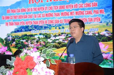 Lai Châu: Đối thoại với 322 hộ dân về chế độ, chính sách tái định cư