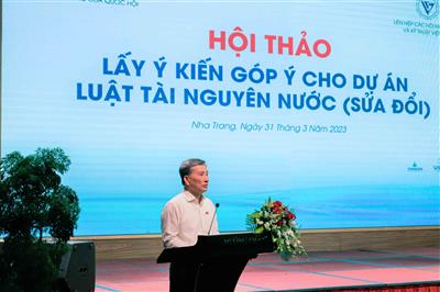 Lấy ý kiến góp ý dự thảo Luật Tài nguyên nước (sửa đổi) tại các tỉnh miền Trung, Tây Nguyên