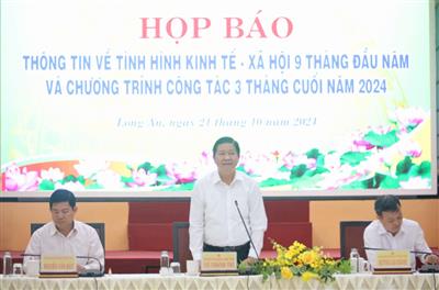 Long An: Thông tin tình hình kinh tế xã hội 9 tháng đầu năm và triển khai những tháng cuối năm 2024