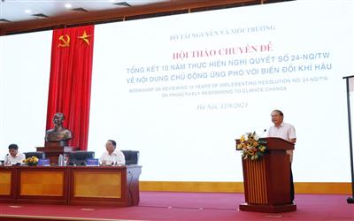 Nghị quyết số 24-NQ/TW có ý nghĩa và tầm quan trọng đặc biệt với ngành Tài nguyên và Môi trường