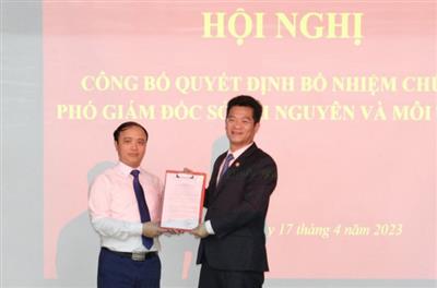 Nam Định có tân Phó Giám đốc Sở Tài nguyên và Môi trường