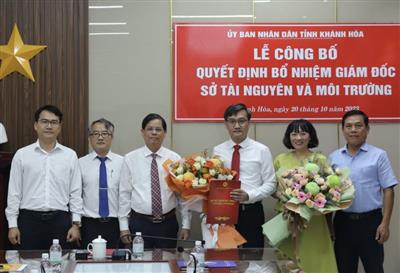 Ông Vũ Chí Hiếu giữ chức vụ Giám đốc Sở Tài nguyên và Môi trường tỉnh Khánh Hoà