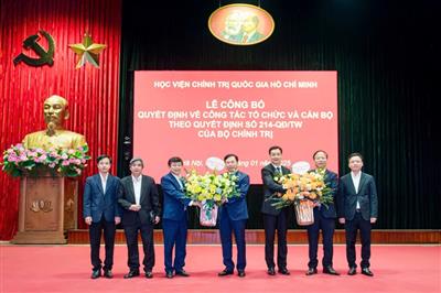 PGS.TS. Trần Thanh Giang làm Phó Giám đốc Học viện Hành chính và Quản trị công