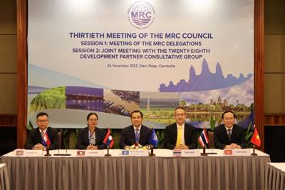 Phiên họp Hội đồng Ủy hội sông Mê Công quốc tế lần thứ 30: Tăng cường hợp tác thực hiện các cam kết về phát triển bền vững