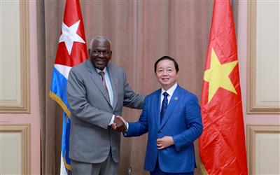 Phó Thủ tướng Trần Hồng Hà chào xã giao Chủ tịch Quốc hội Cuba