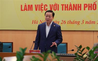 Phó Thủ tướng Trần Hồng Hà làm việc với TP. Hà Nội về 3 nhiệm vụ quan trọng, cấp bách