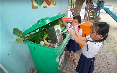 Phú Quốc (Kiên Giang): Độc đáo mô hình trường học giảm nhựa