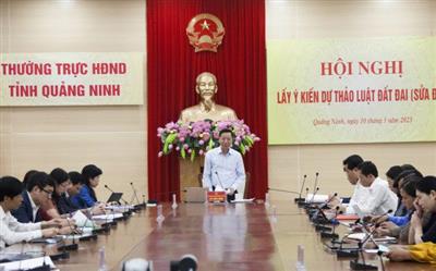 Quảng Ninh: Nhiều ý kiến tâm huyết, trách nhiệm tham gia vào Dự thảo Luật Đất đai (sửa đổi)