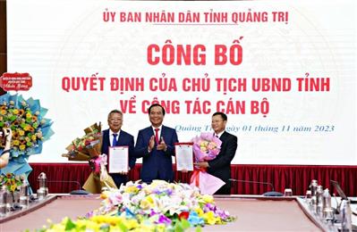 Quảng Trị: Điều động, bổ nhiệm Giám đốc Sở Tài nguyên - Môi trường và Giám đốc Sở Công thương