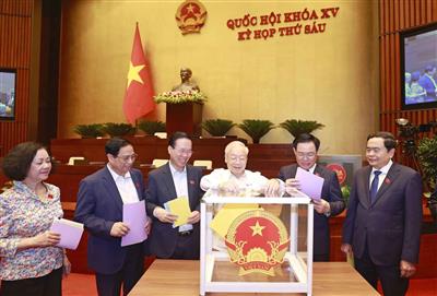 Quốc hội công bố kết quả lấy phiếu tín nhiệm 44 lãnh đạo