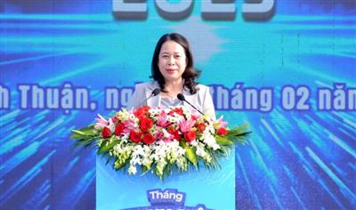 Quyền Chủ tịch nước Võ Thị Ánh Xuân dự Lễ khởi động Tháng Thanh niên 2023 tại Bình Thuận
