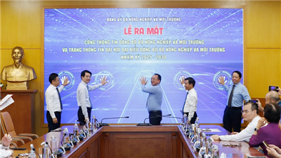 Ra mắt Cổng thông tin Đảng bộ Bộ Nông nghiệp và Môi trường và Trang thông tin Đại hội