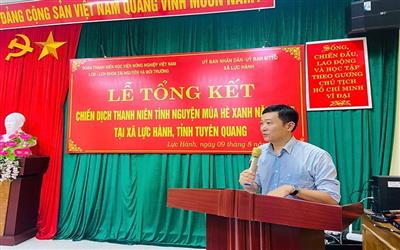Sinh viên Khoa Tài nguyên và Môi trường - Học viện Nông nghiệp Việt Nam: Gieo tri thức nơi bản làng xã Lực Hành, tỉnh Tuyên Quang