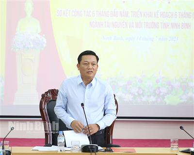 Sở Tài nguyên và Môi trường Ninh Bình triển khai kế hoạch 6 tháng cuối năm