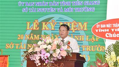 Sở TN&MT Tiền Giang kỷ niệm 20 năm ngày thành lập