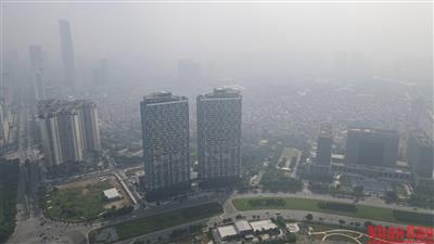 Sương mù bao trùm Hà Nội, mức độ ô nhiễm không khí cao