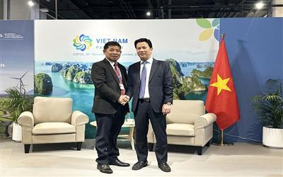 Tại Hội nghị COP28: Tổ chức WWF và Bộ Tài nguyên và Môi trường thảo luận song phương về hợp tác phát triển bền vững
