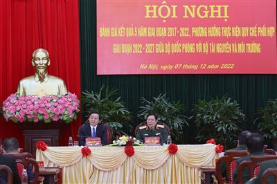 Tăng cường phối hợp công tác giữa Bộ Quốc phòng với Bộ Tài nguyên và Môi trường giai đoạn 2022 - 2027