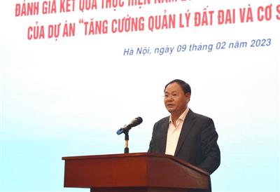 Tập trung hoàn thành Dự án Tăng cường quản lý đất đai và cơ sở dữ liệu đất đai theo đúng cam kết, mục tiêu đề ra