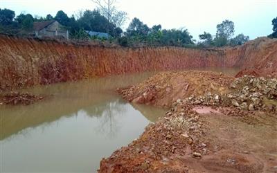 Thái Nguyên thanh tra mỏ đất khai thác “bát nháo”
