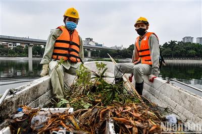 Thầm lặng giữ sạch những "lá phổi xanh" của Hà Nội
