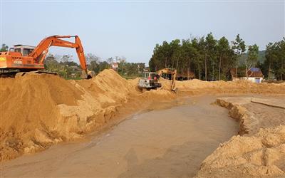 Thanh Hóa: Yêu cầu khắc phục tồn tại, hạn chế tại các bãi tập kết cát, sỏi